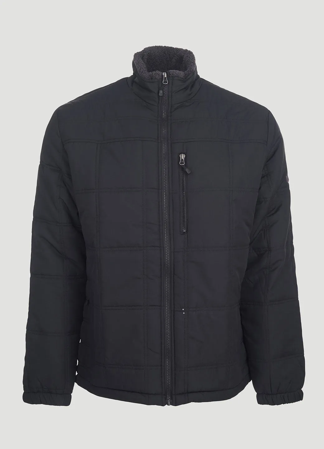 Empire Quilted Mock Neck Jacket