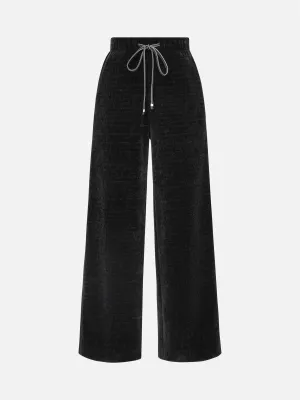 EP YAYING Chenille Straight-Leg Pants