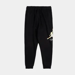 Essentials Fleece Baseline Mens Sweatpants (Black/Gold)