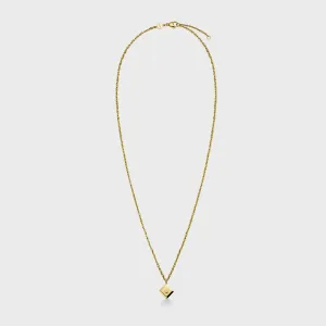 Essentielle Chain Necklace Pendant, Gold Colour