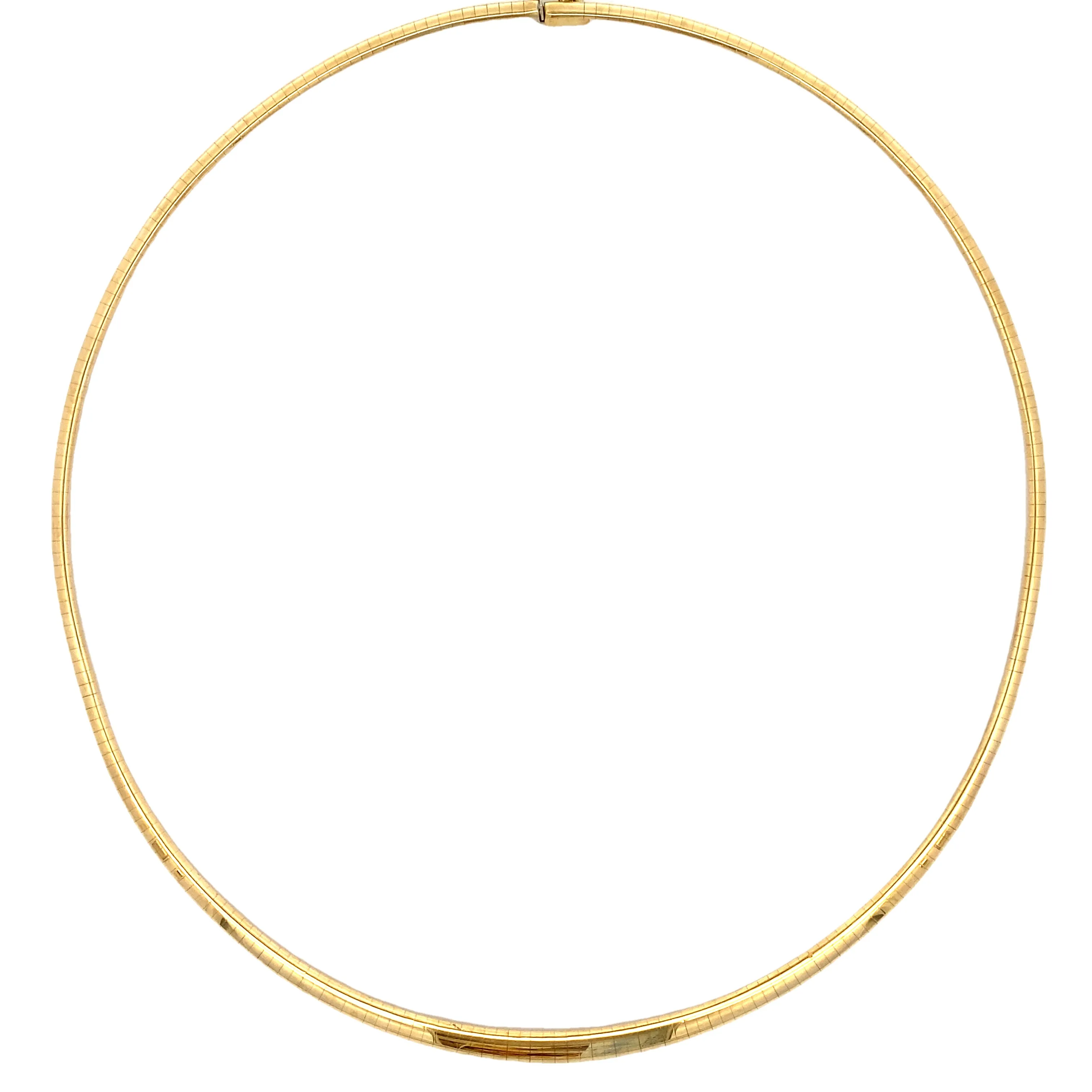 Estate Yellow Gold Omega Necklace