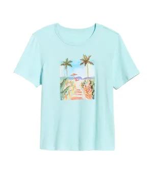EveryWear Graphic T-Shirt Ceramic Blue