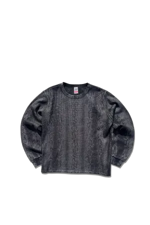 Exclusive Snow Day Heavy Thermal Longsleeve - Black Snakeskin