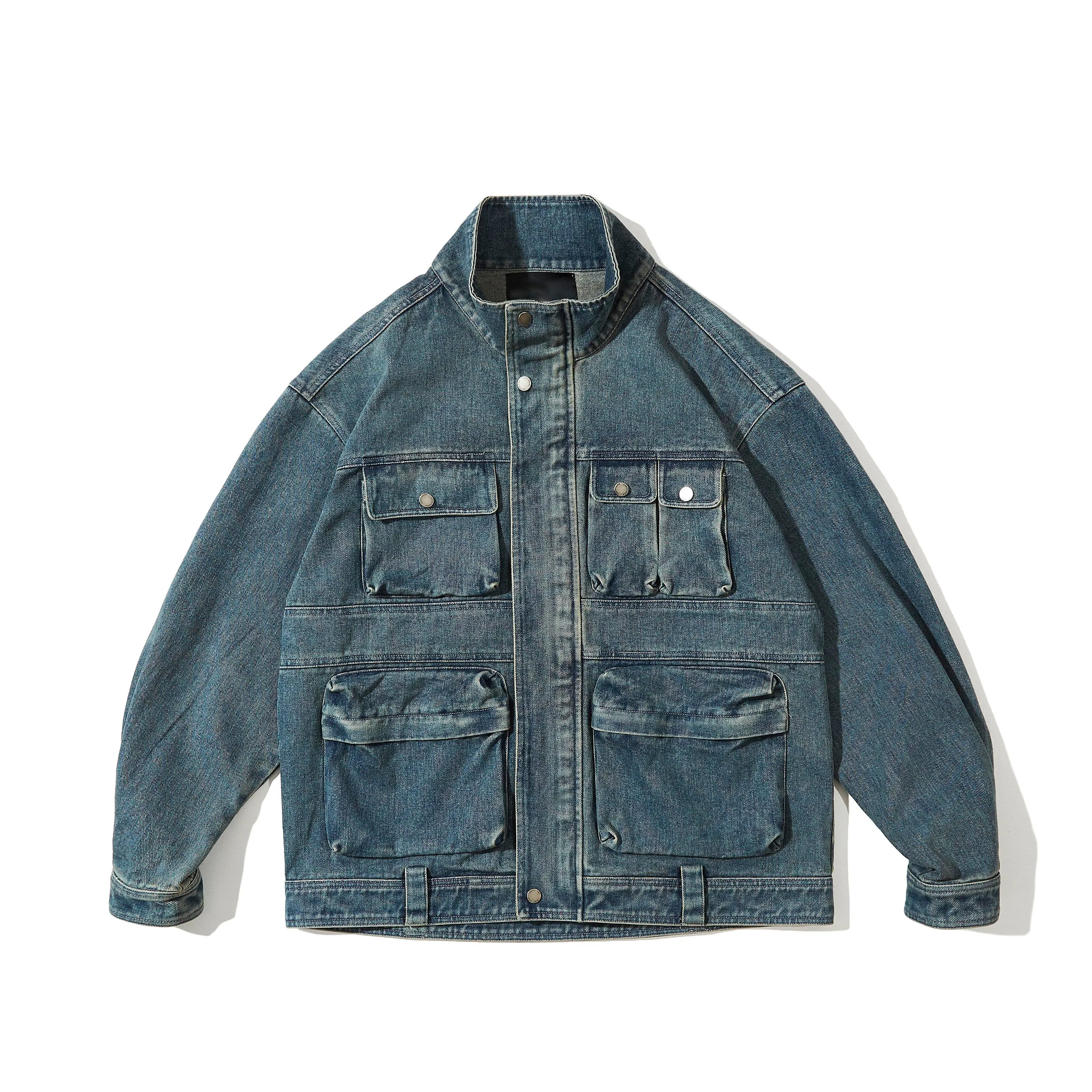 Faire Echo oversized large-pocket denim Jacket