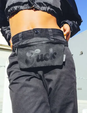 Fanny Pack | Slim |WERDS Fuck Black & Black