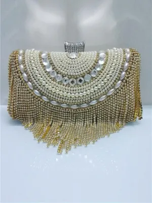Fashion Glitter Tassel Evening Bag Clutch