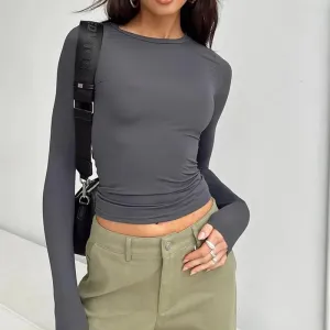 Fashionkova Evony Long Sleeve Basic Top