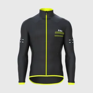 Fdx Arch Softshell Men's & Boy's Fluorescent Yellow Windproof & Water Resistant Cycling Jacket