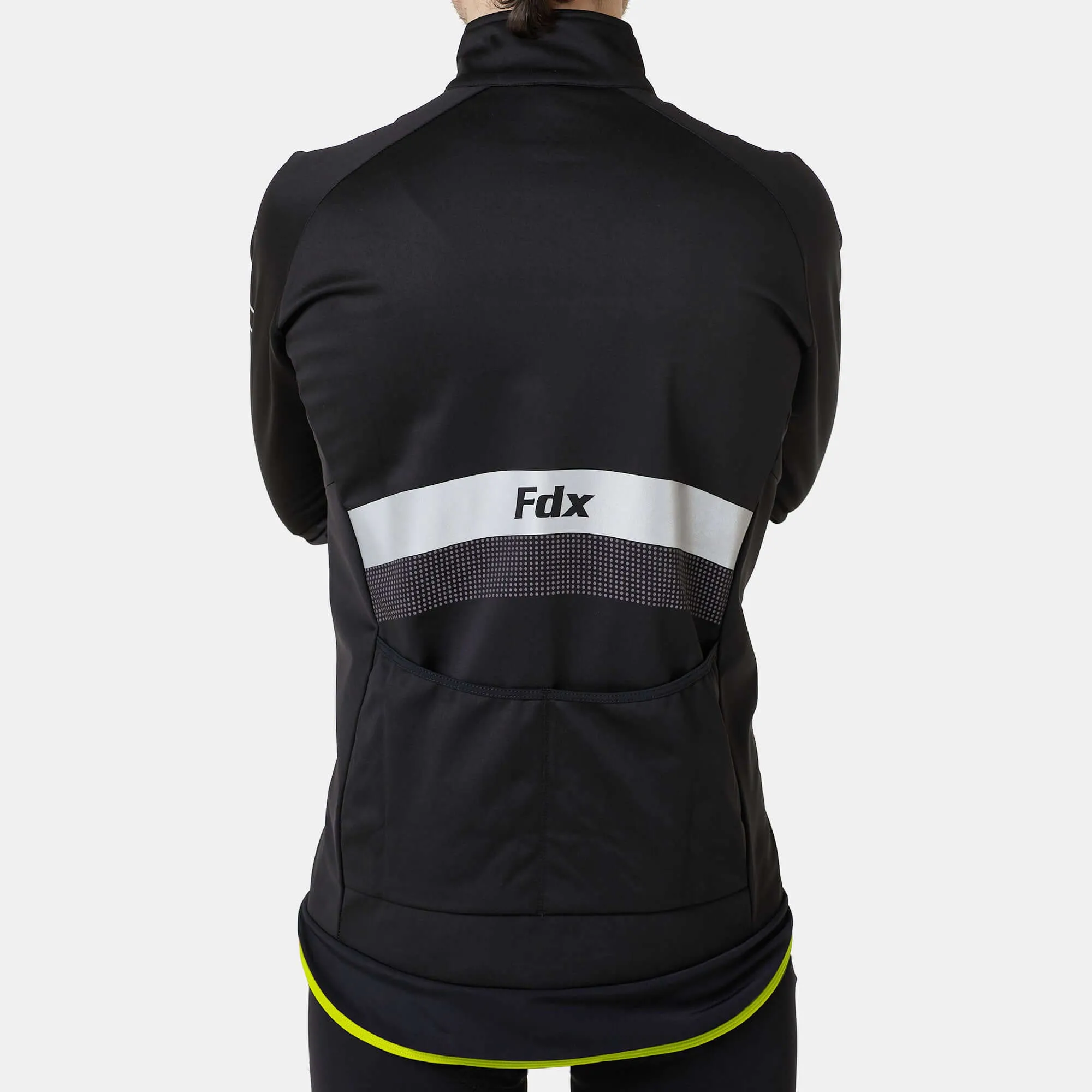 Fdx Arch Softshell Men's & Boy's Fluorescent Yellow Windproof & Water Resistant Cycling Jacket