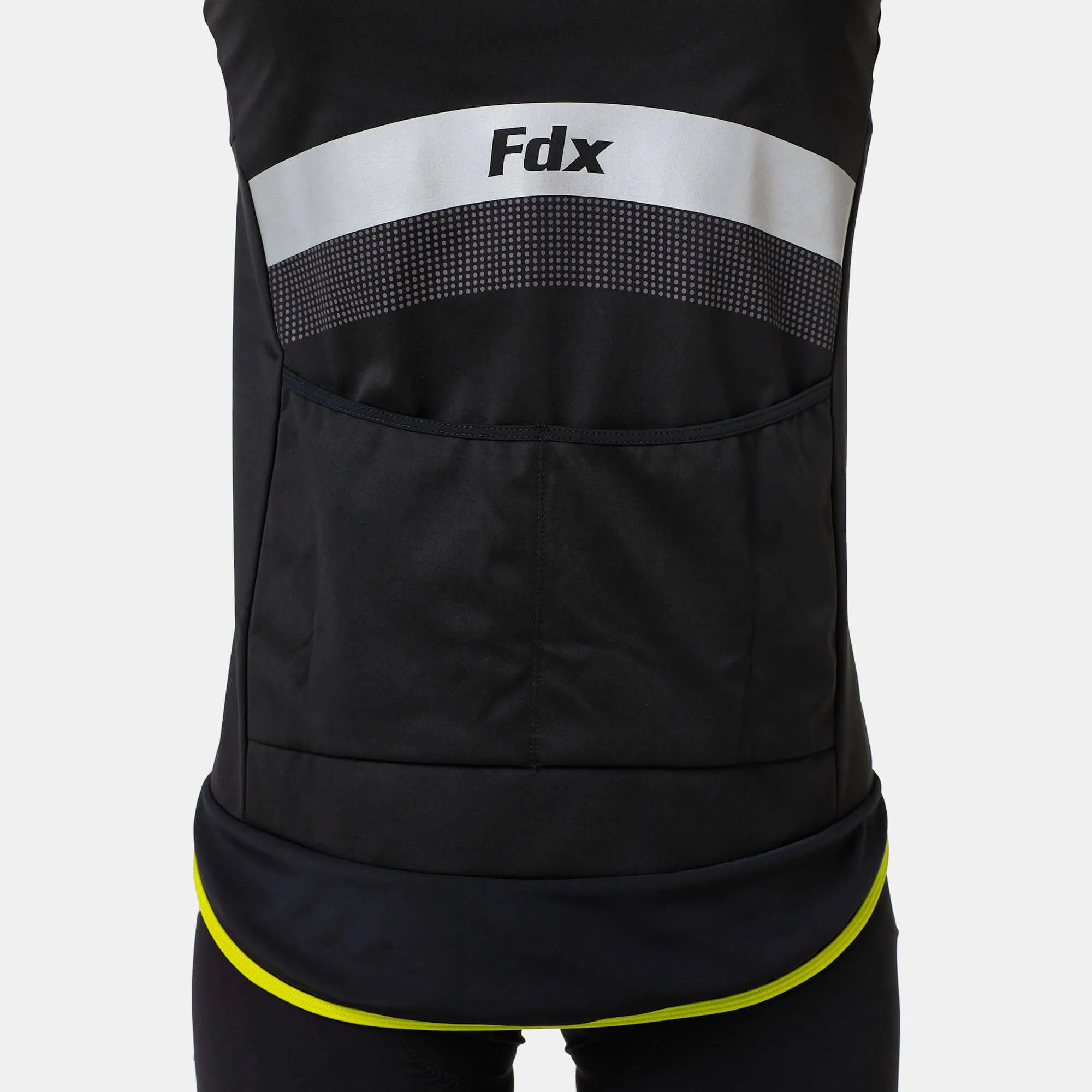 Fdx Arch Softshell Men's & Boy's Fluorescent Yellow Windproof & Water Resistant Cycling Jacket