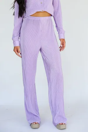 FINAL SALE - Confident Aura Satin Plisse Pants