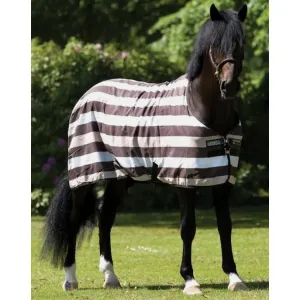 FLEECE RUG RAMBO NEWMARKET MODEL WHITE BROWN