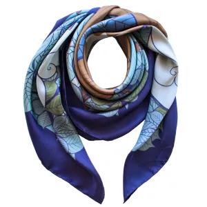 Foxes – Night, Large Silk Scarf