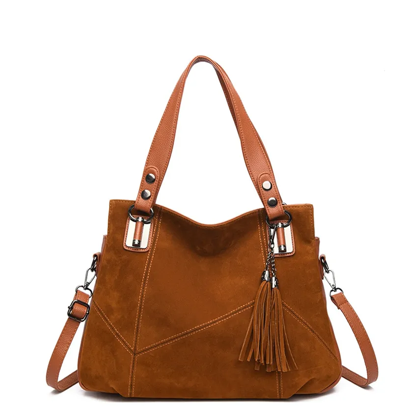 Funki Buys | Bags | Handbags | Women's Suede Shoulder Bag