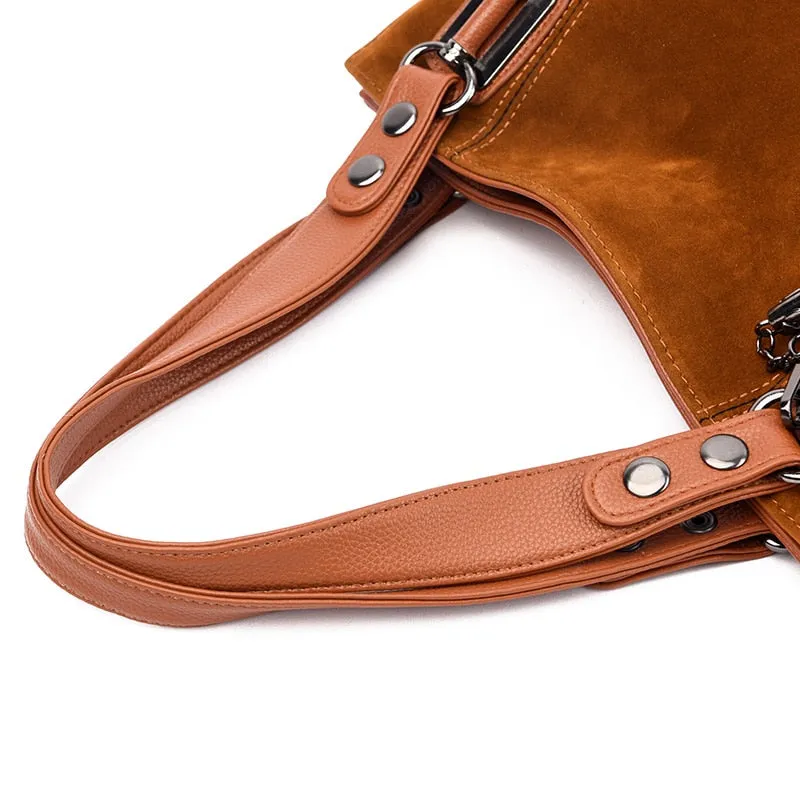 Funki Buys | Bags | Handbags | Women's Suede Shoulder Bag