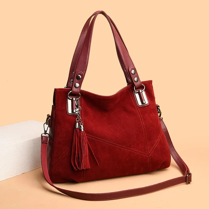 Funki Buys | Bags | Handbags | Women's Suede Shoulder Bag