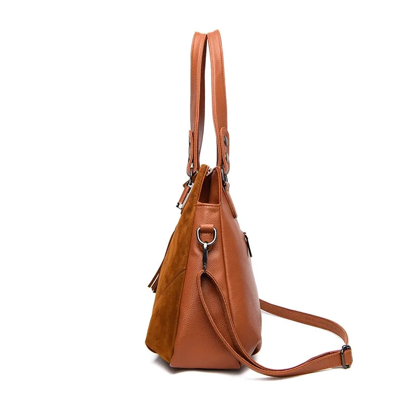 Funki Buys | Bags | Handbags | Women's Suede Shoulder Bag