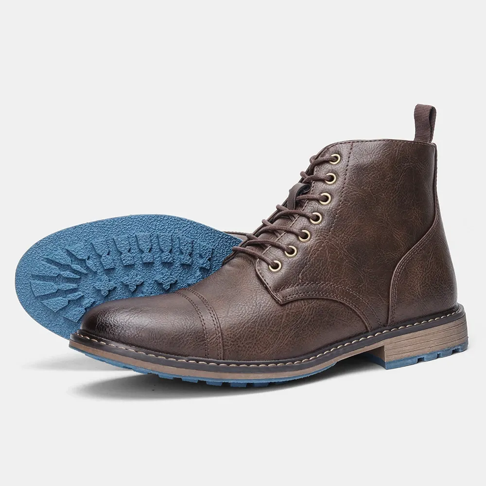 Funki Buys | Boots | Men's Faux Leather Smart Dress Boots