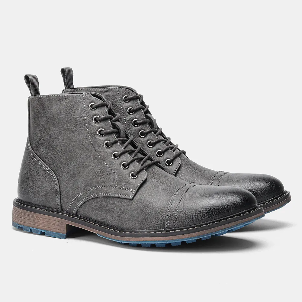 Funki Buys | Boots | Men's Faux Leather Smart Dress Boots