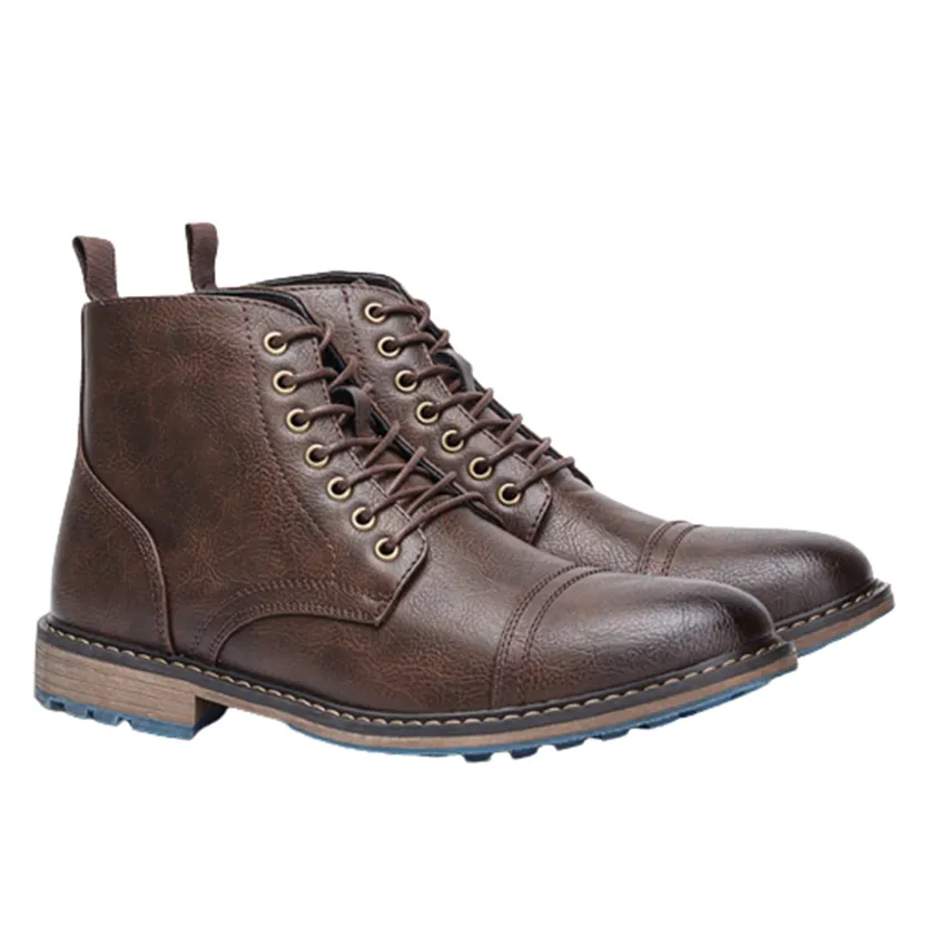Funki Buys | Boots | Men's Faux Leather Smart Dress Boots