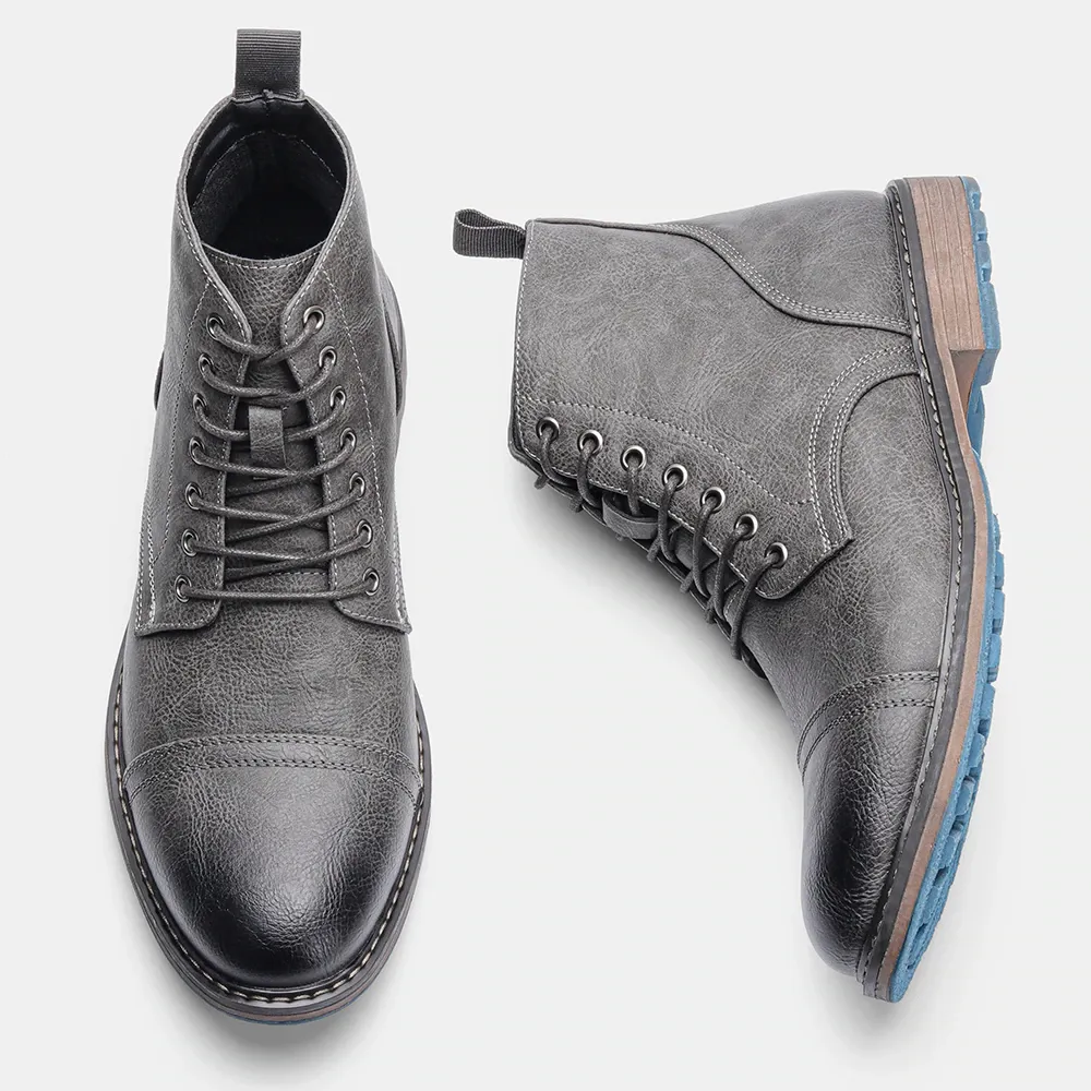 Funki Buys | Boots | Men's Faux Leather Smart Dress Boots