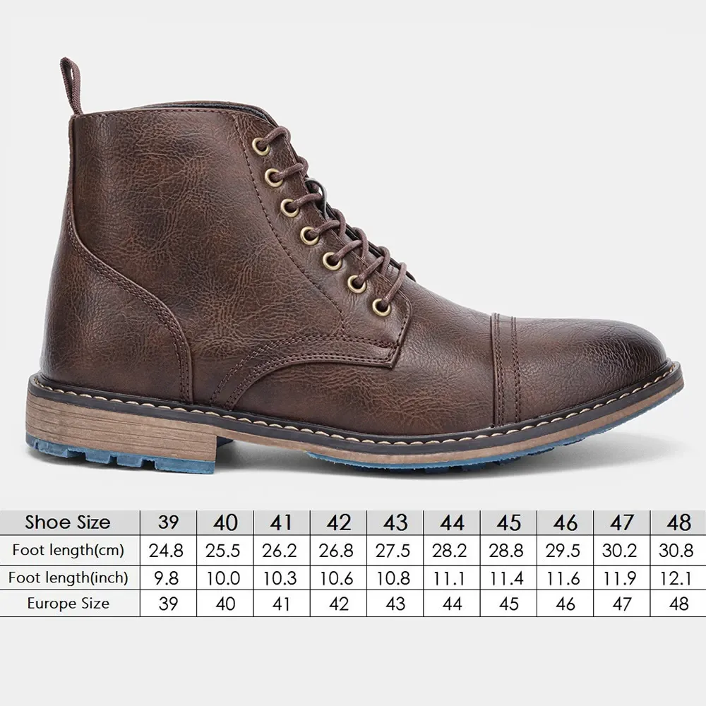 Funki Buys | Boots | Men's Faux Leather Smart Dress Boots