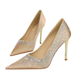 Funki Buys | Shoes | Women's Silk Rhinestone Luxury Pumps