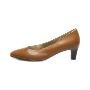 Gabor Mid-Heel Shoes Leather Brown Colour For Women