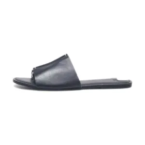 Gap Flat Sandals Leather Black Colour For Women