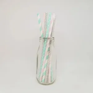 Gender Reveal Paper Straws - 25 Pkt
