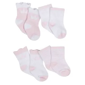 Gerber® Organic 4-Pack Baby Girls Princess Wiggle Proof Socks