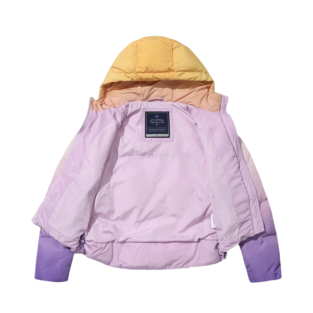 Girl's Gradient Colors Down Jacket