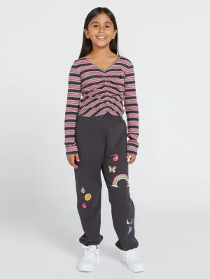Girls Nite Flite Long Sleeve Shirt - Vintage Black