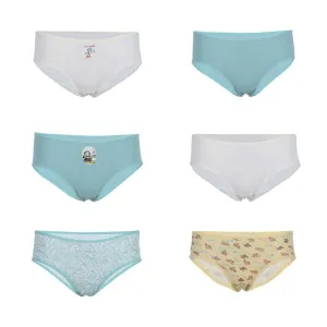 Girly Cotton Briefs (Pack of 6)