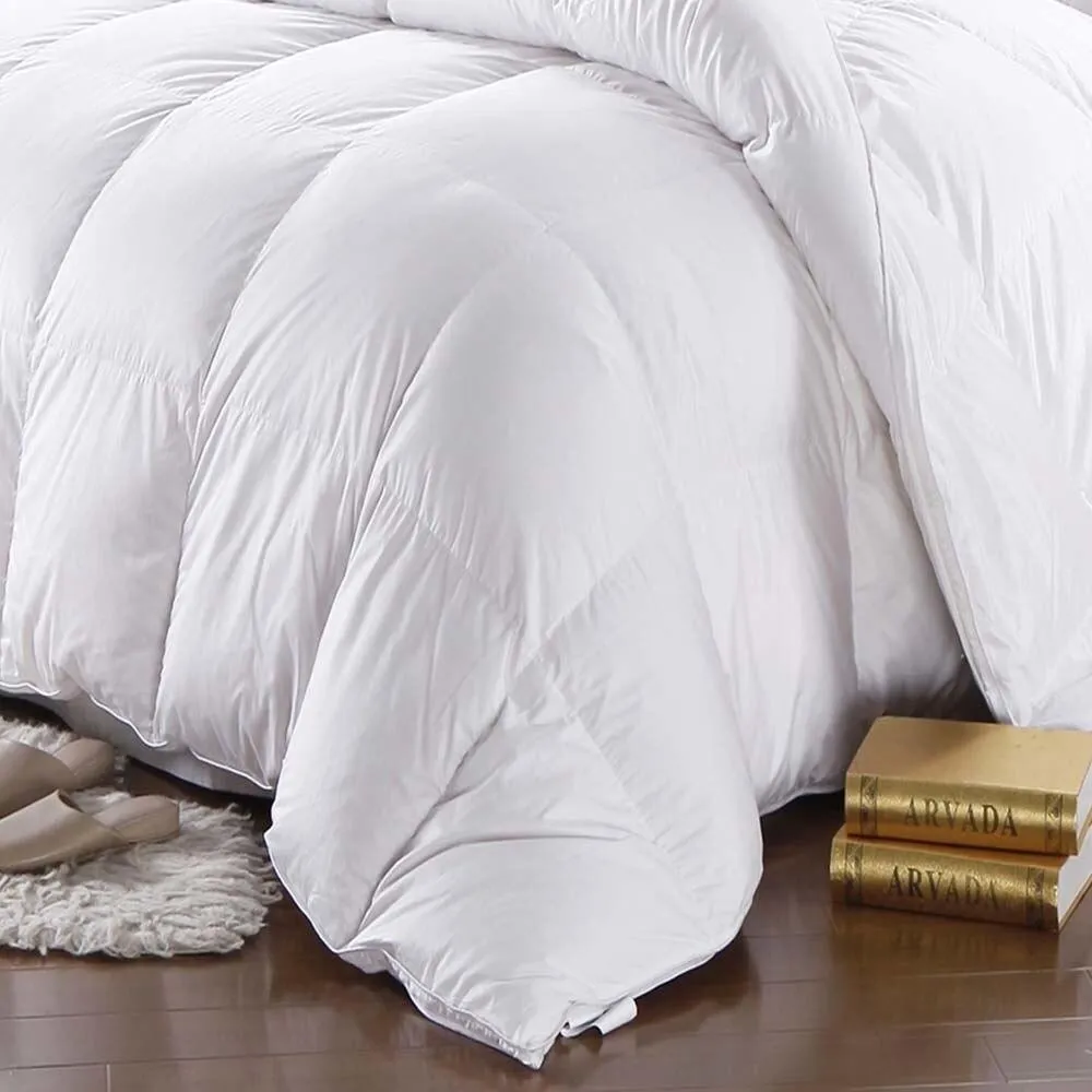 Goose Down Comforter 600 Thread Count Oversized Winter Weight By Abripedic