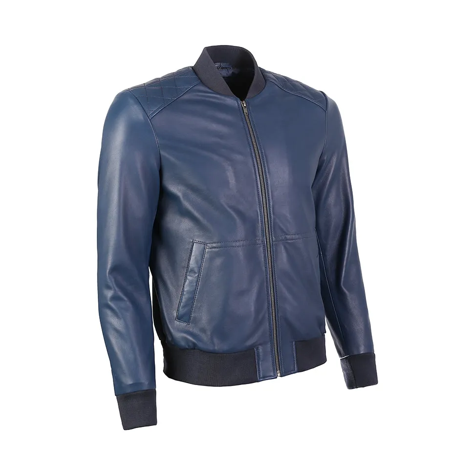 Greer Mens Wax Finish Sheep Leather Jacket