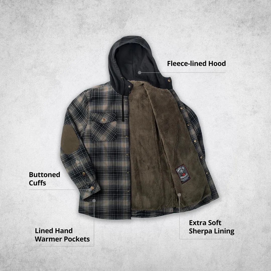 Grizzly Sherpa Lined Flannel Jacket