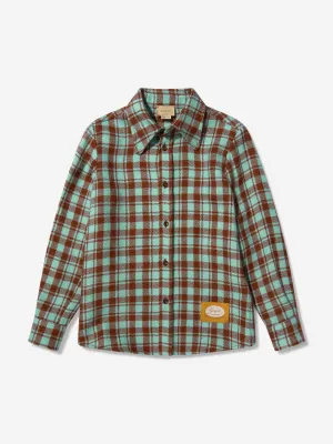 Gucci Boys Wool Tartan Shirt