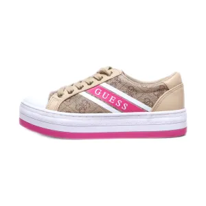 Guess Barona Active Low-Top Sneakers Leather Beige Colour For Women