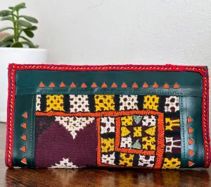 Hand Crafted Kutch Embroidered Clutch Wallet [Green]