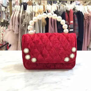 Handbag | Velvet Purse Pearl Diamond | Tiny Treats and Zomi Gems