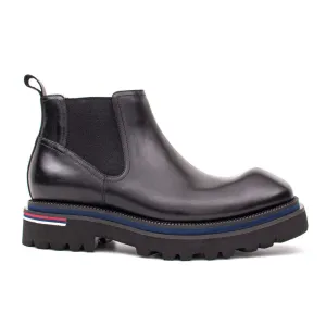 Handmade black calfskin Chelsea boots