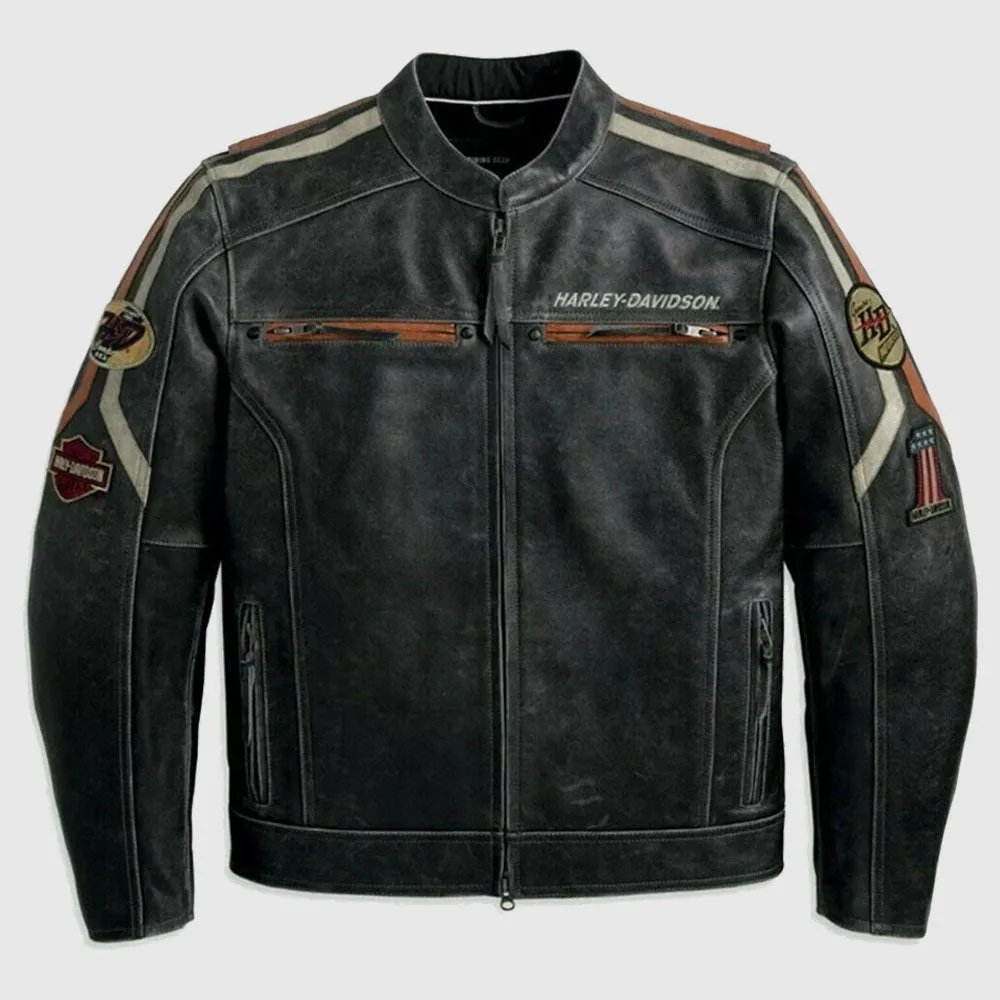 Harley Davidson Men's Premium Cowhide Leather Jacket