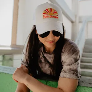 Hello Sunshine Wholesale Trucker Hat (White Foam)