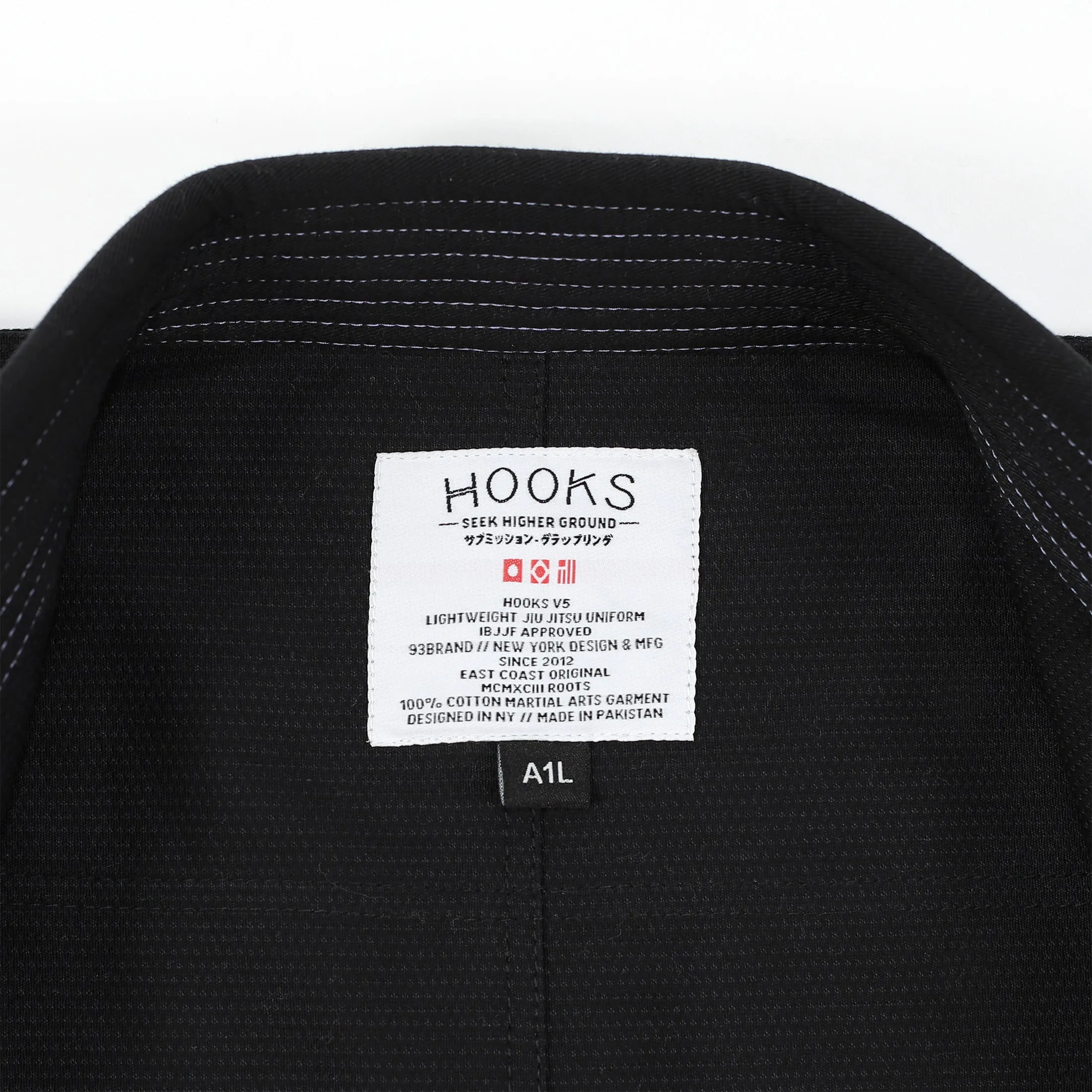 HOOKS V5 Jiu Jitsu Gi - Black