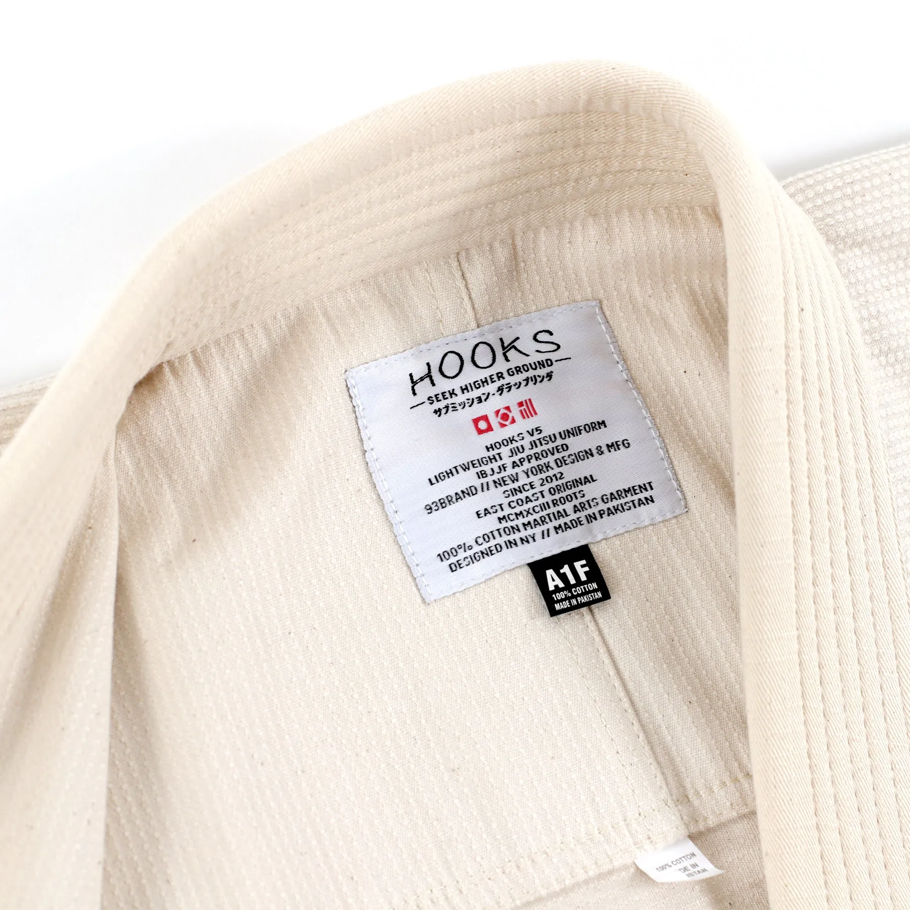 HOOKS V5 Jiu Jitsu Gi - Unbleached