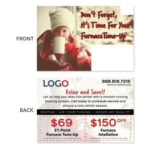 HVAC Heating Maintenance Postcard