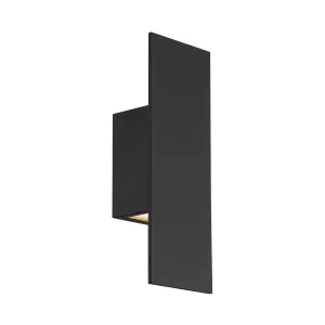 Icon 14 In. LED Outdoor Outdoor Wall Sconce 3000K Black Finish