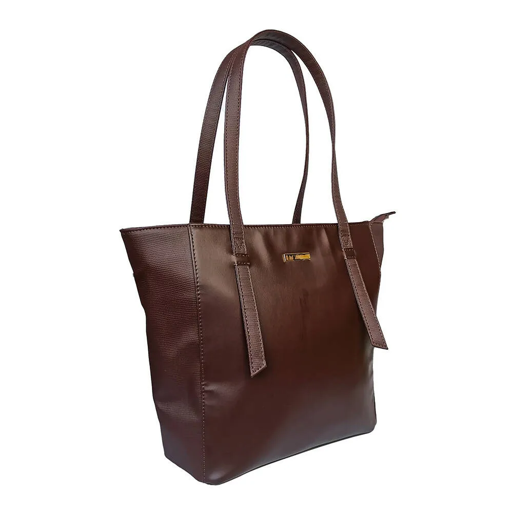 IMARS Stylish Handbag Black For Women & Girls (Tote) Made With Faux Leather