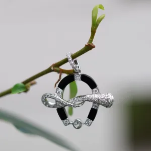 INFINITY - 18K White Gold Diamond Pendant